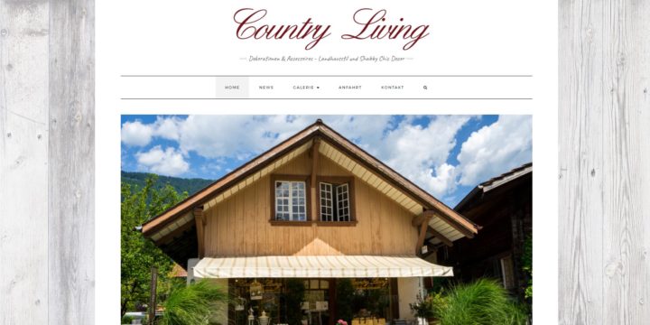 Die Webseite Country-Living.ch ist nun online!