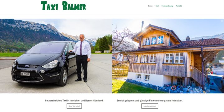 «Taxi Balmer» hat eine neue Webseite!